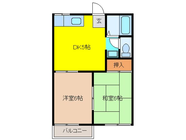 フォーブル日比野の物件間取画像